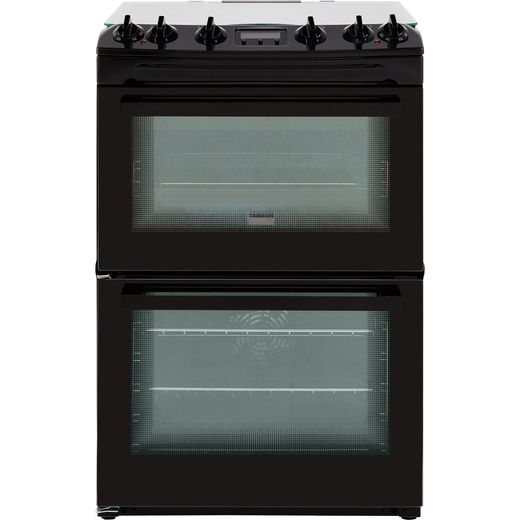 Zanussi ZCK66350BA Dual Fuel Cooker - Black - Needs 5.2KW Electrical Connection