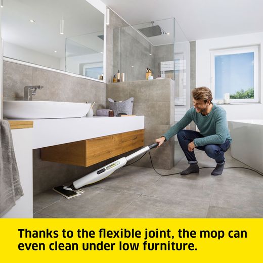 Kärcher 1.513-531.0 Steam Mop with up to Minutes Run Time - White - Annotation - Flexible joint
