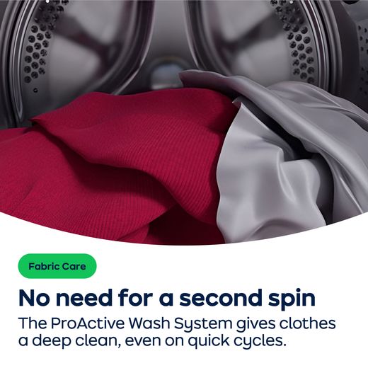 Hoover Pro Wash Series 5 HBP 413BL8-80 13kg Washing Machine with 1400 rpm - White - AO Annotation - ProActive-Wash