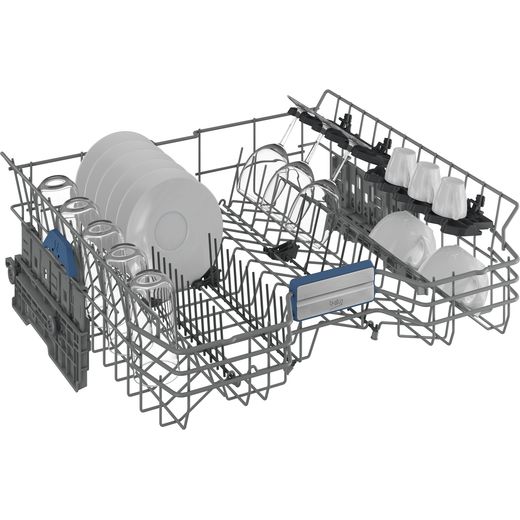 Beko bPRO 700 Integrated Standard Dishwasher - Silver - right basket perspective shot 