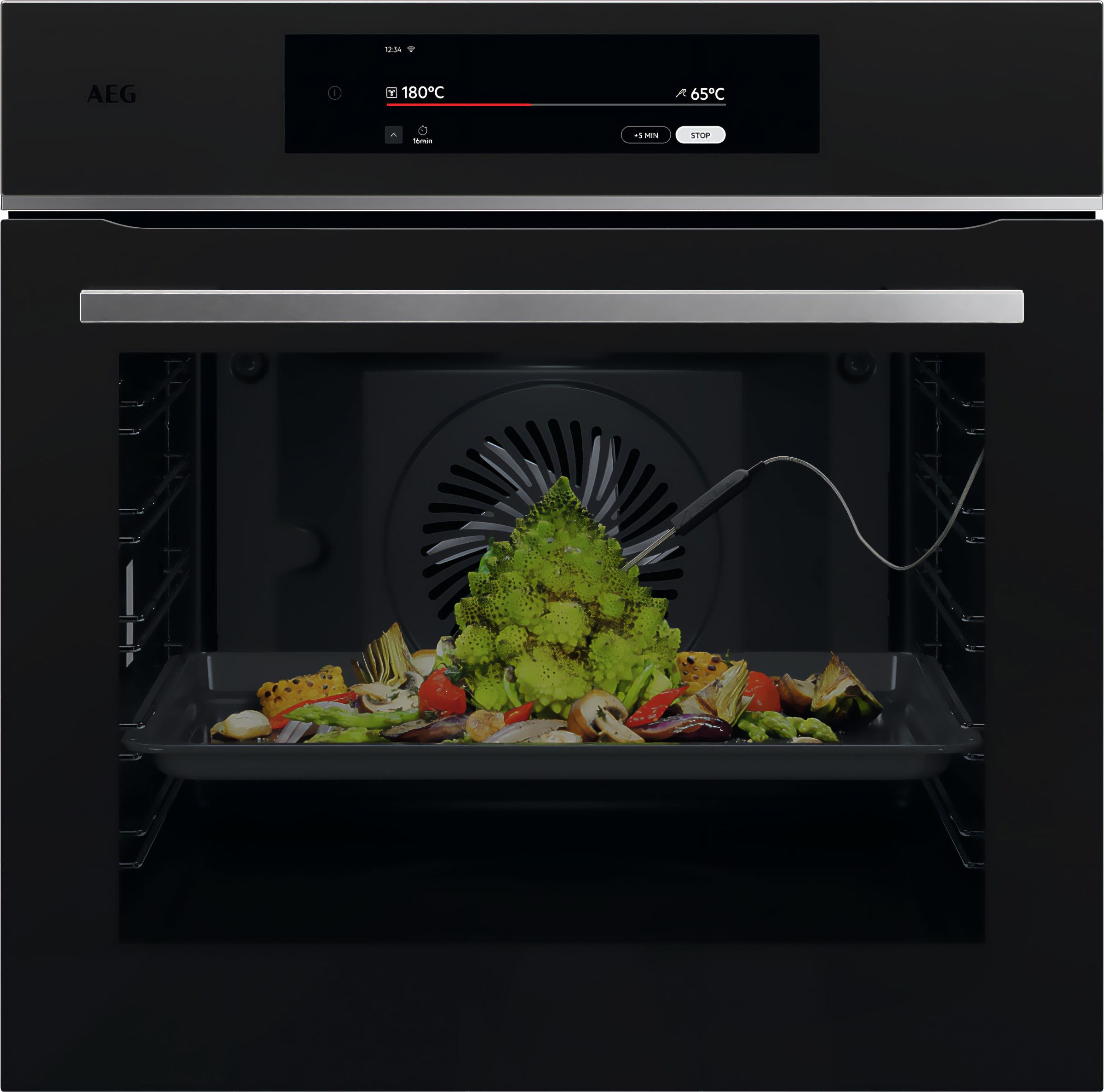 AEG TT9PB831AT Built-in Electric Single Oven - 71L - Pyrolytic Cleaning - A++