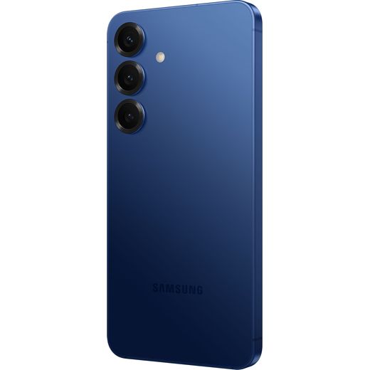Samsung Galaxy S25 128GB Smartphone in Navy - Back left perspective