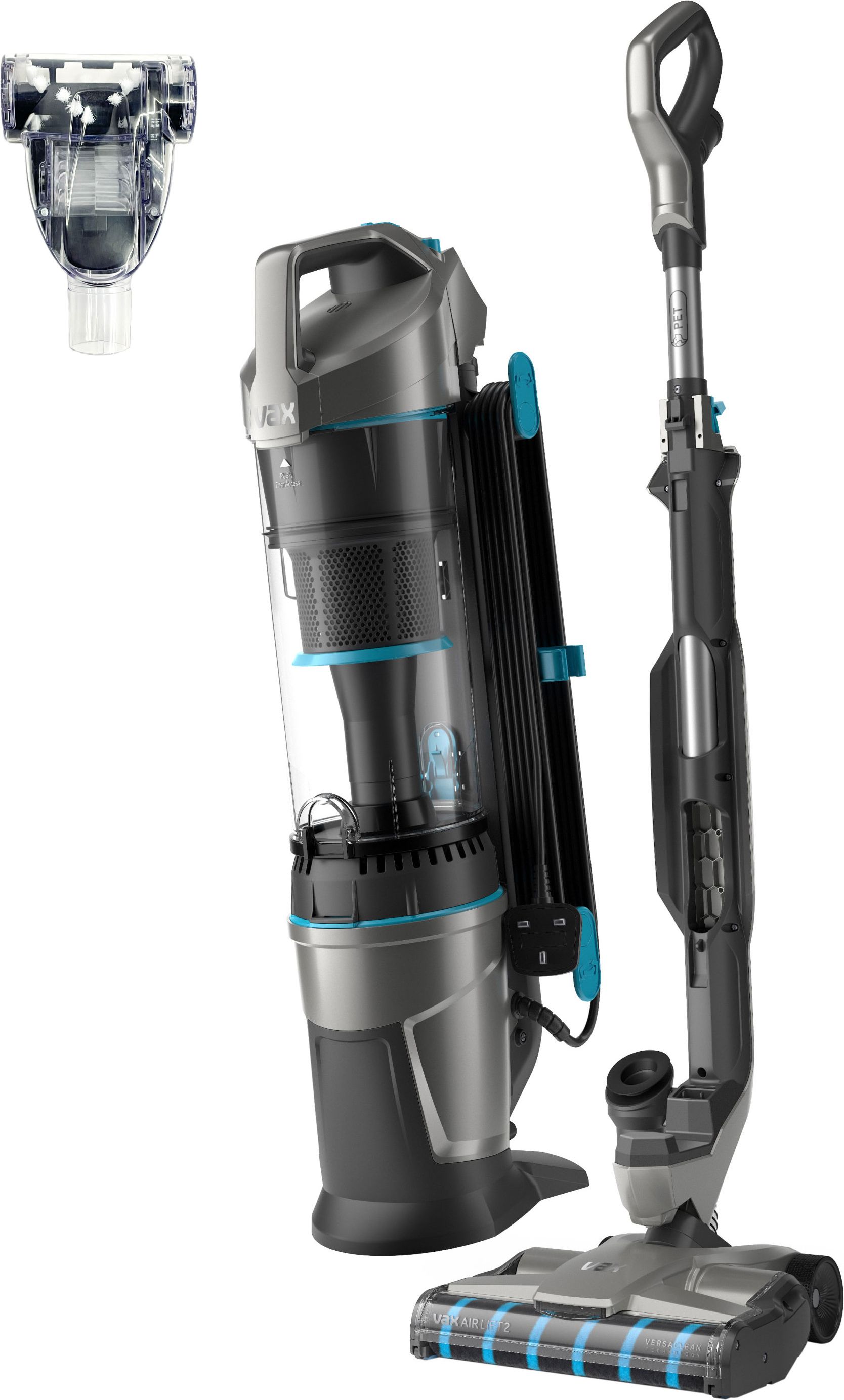 VAX Air Lift 2 Pet Upright Vacuum Cleaner - Bagless - Silver - HEPA Filter