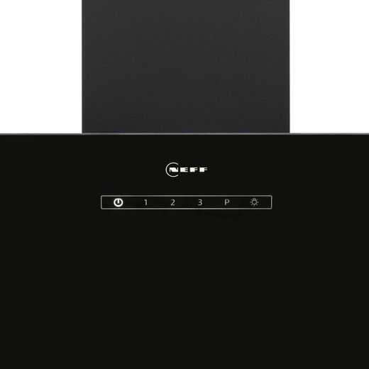 NEFF N30 D63IDK1S0B 60cm Chimney Cooker Hood - Black - Control panel shot