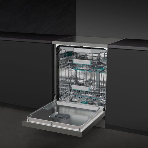 Hisense Standard Dishwasher - Stainless Steel- Dishwasher with door open shot