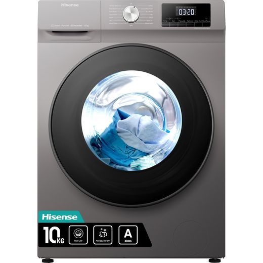 Hisense Washing Machine | Titanium | WFQA1014EVJMT | ao.com