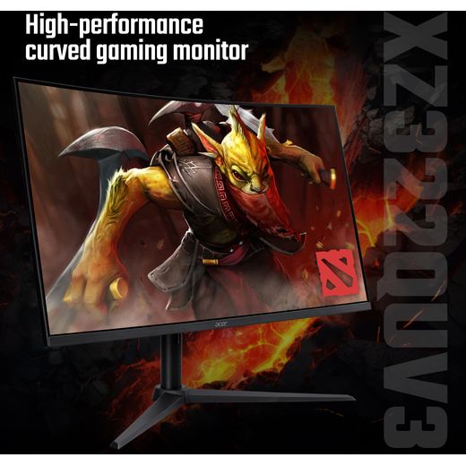 Acer Nitro XZ322QUV3bmiiphx Quad HD 31.5" Gaming Monitor - Black - Annotation - Curved gaming monitor