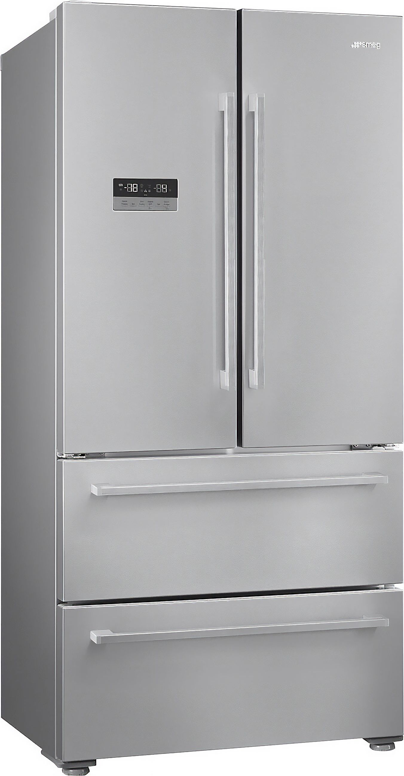 Smeg FQ55FXDE Frost Free American Fridge Freezer - Stainless Steel - E Rated, Stainless Steel