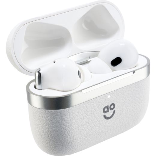 AO Earbuds Wireless Noise Cancelling In-Ear Headphones - White - Right perspective shot