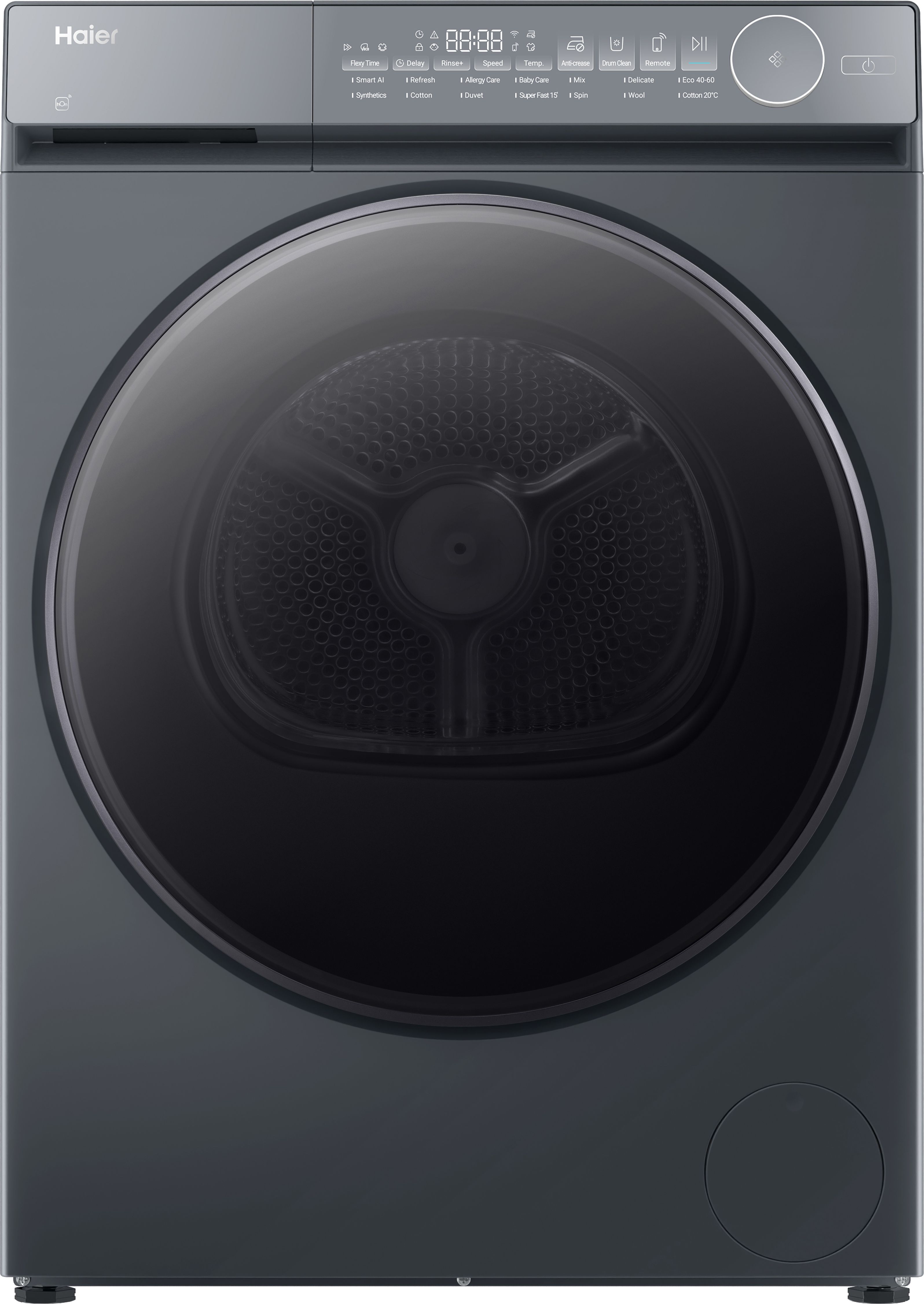 Haier 10kg Heat Pump Tumble Dryer - Silver - Favourite Function, Hygienic Function, I-Time