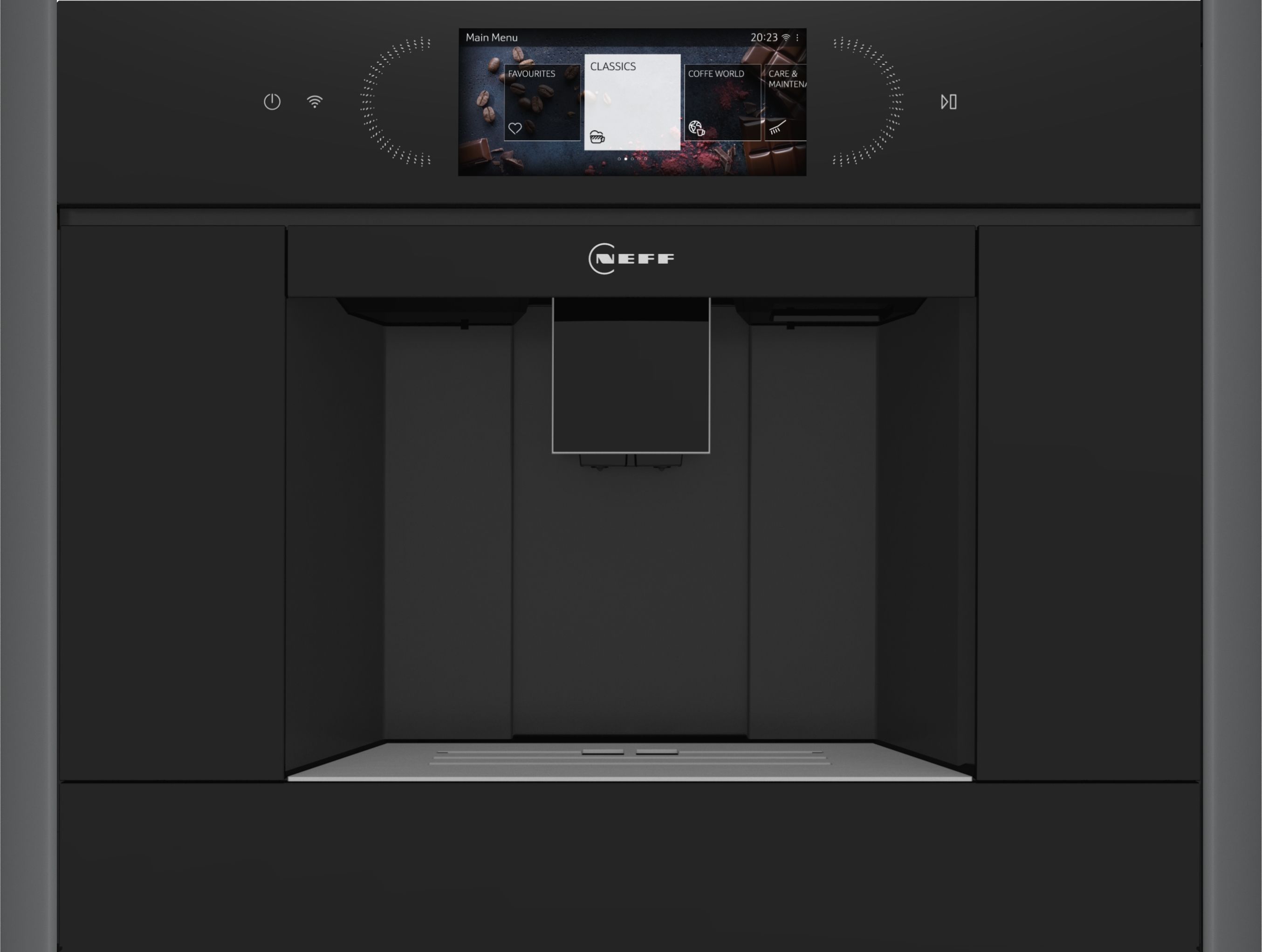 Image of NEFF N 90 CL4TT11G0 Built In Bean to Cup Coffee Machine - Graphite Grey, Grey