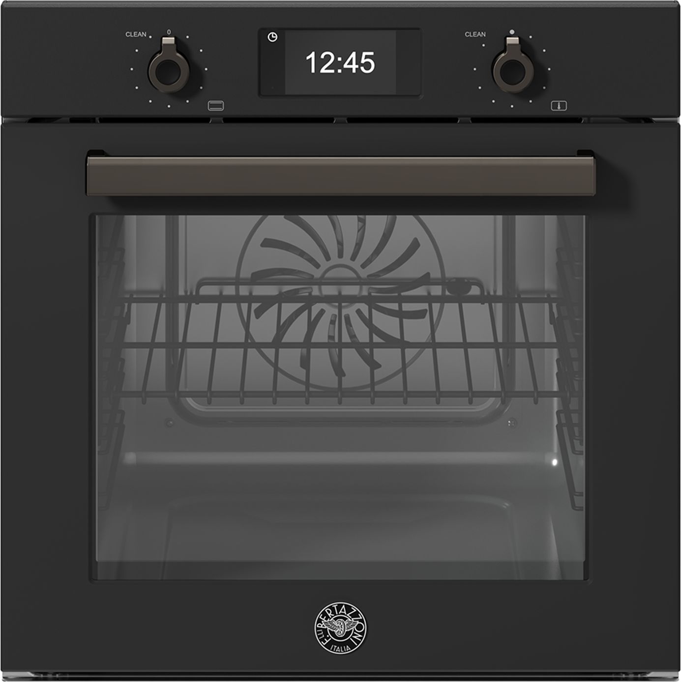 Bertazzoni Professional Series F6011PROPTN Built In Electric Single Oven with Pyrolytic Cleaning - Carbonio - A++ Rated, Black