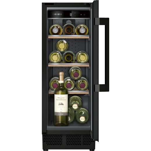 Siemens IQ-500 KU20WVHF0G Built In Wine Cooler - Black - F Rated
