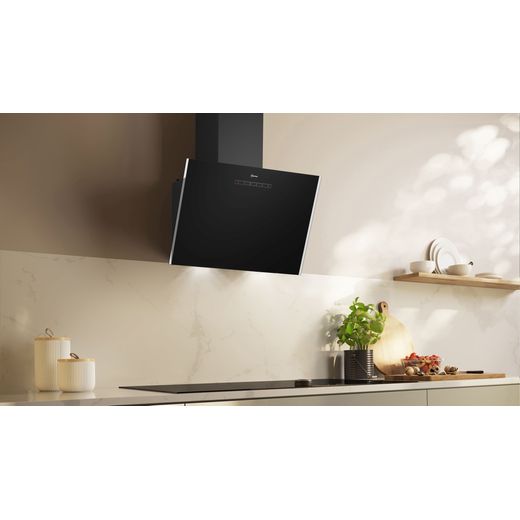 NEFF N30 D63IDK1S0B 60 cm Chimney Cooker Hood - Black - Cooker hood in kitchen