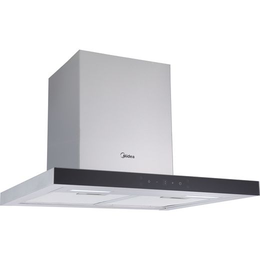 Midea MH60M21ET33SG-UK 60cm Chimney Cooker Hood - Stainless Steel - Right perspective shot