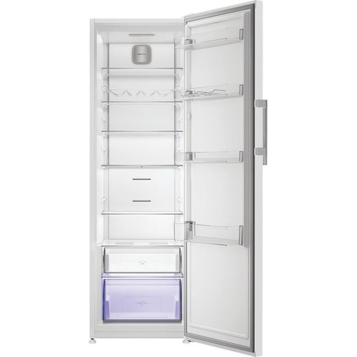 Hotpoint HPMLF 6442 W4UK 186cm Fridge - White - front with door open shot 