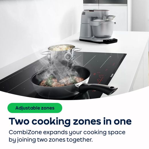 Bosch Series 4 PVS611B16E 59cm Venting Induction Hob - Black -  AO Annotation - CombiZone
