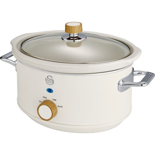 Swan Nordic SF17021WHTN 3.5 Litre Slow Cooker - Cotton White