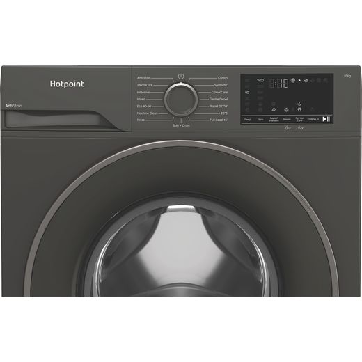 Hotpoint AntiStain H 101G ANTI STAIN UK Washing Machine with 1400 rpm - Graphite - Close up shot
