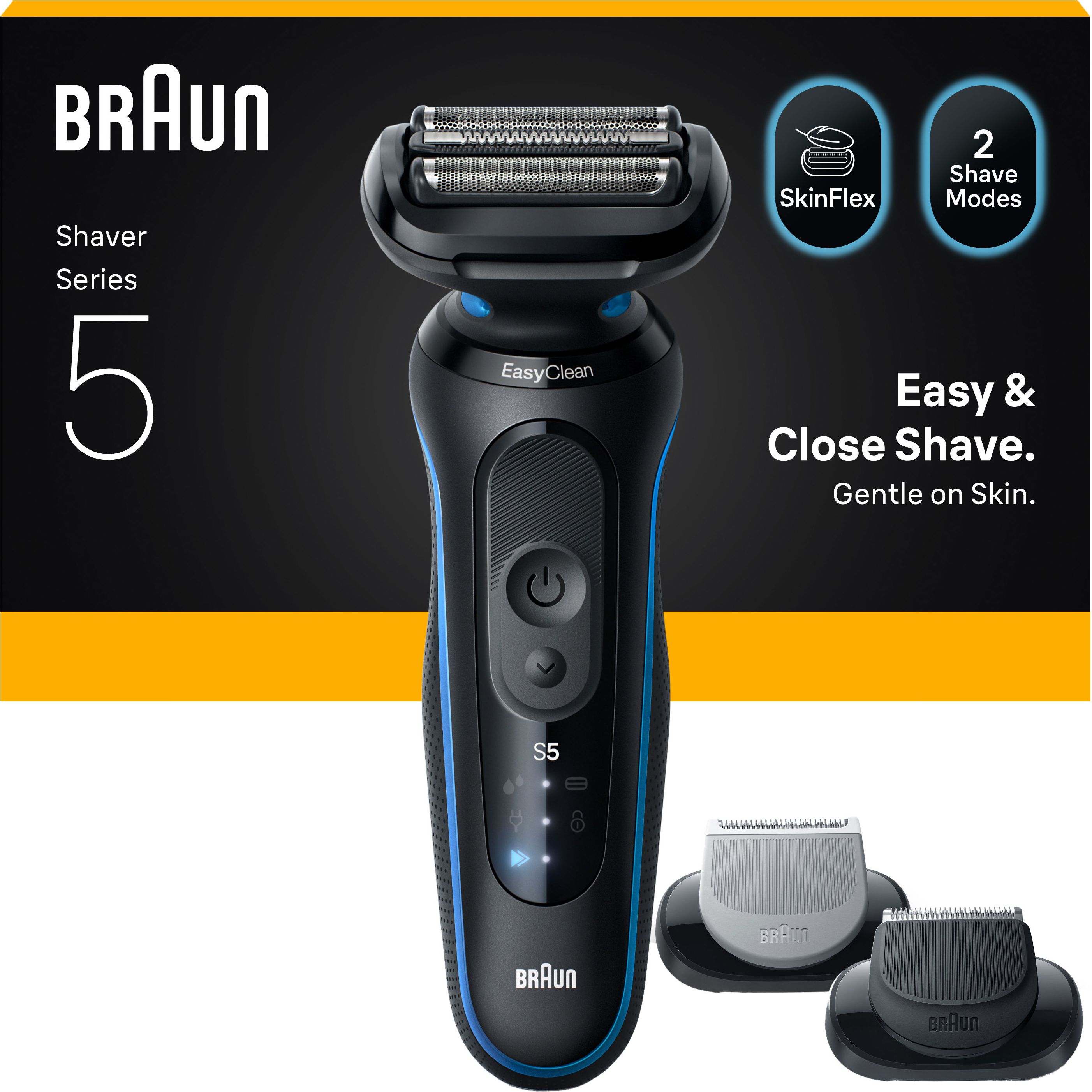 Braun Series 5 Men's Electric Shaver - Blue - Foil Shaver