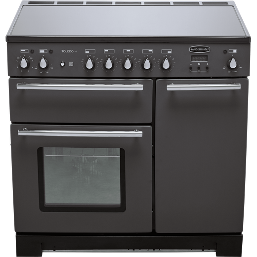 Rangemaster Toledo + 90cm Electric Range Cooker with Induction Hob - Slate