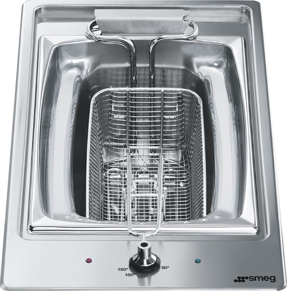 Image of Smeg Classic PGF30F 31cm Fryer - Stainless Steel, Stainless Steel