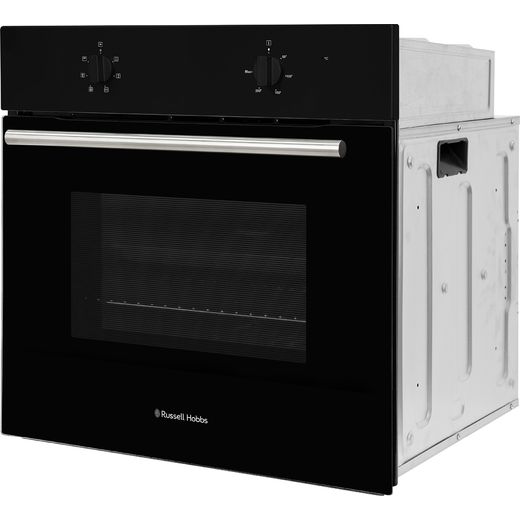 Russell Hobbs RHFEO7004B/02 Built In Electric Single Oven - Black - Left perpsective shot