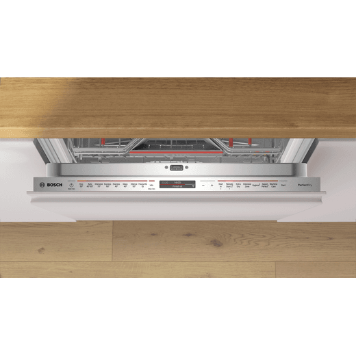 Bosch Series 8 Fully Integrated Standard Dishwasher - Silver - Control panel