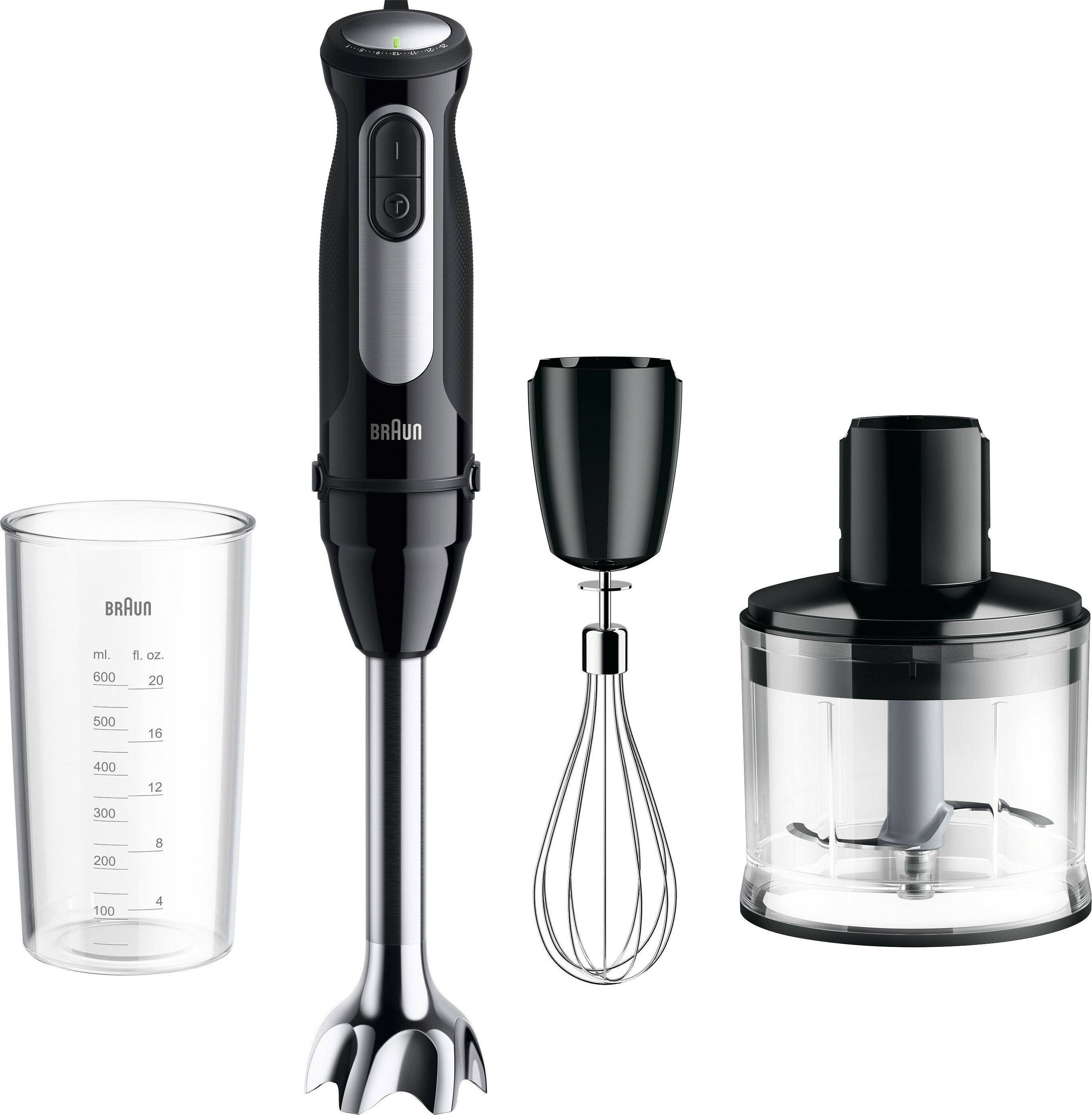 Braun MultiQuick 5 Hand Blender - 1000W - 25 Speeds - Black
