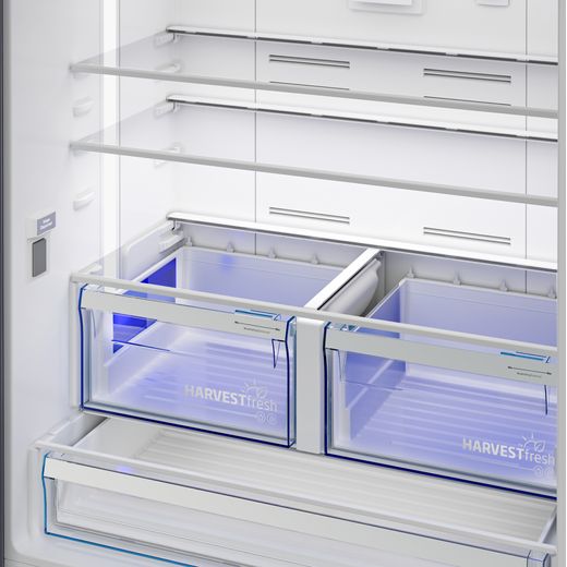 Beko American Fridge Freezer - Black Steel - Internal water dispenser shot