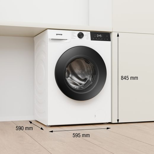 Gorenje G200 Series WG2P114A22/UK 11kg Washing Machine with 1400 rpm - White - Dimensions