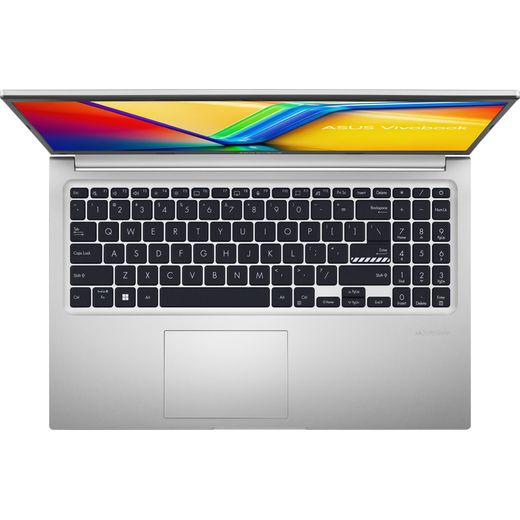 Asus Vivobook 15 15.6" Laptop - AMD Ryzen™ 7, 512GB SSD, 16 GB RAM - Silver - Keyboard top view