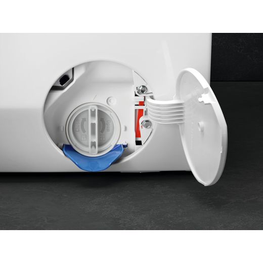 AEG LFR94846WS Washing Machine with 1400 rpm - White - Overflow pipe shot