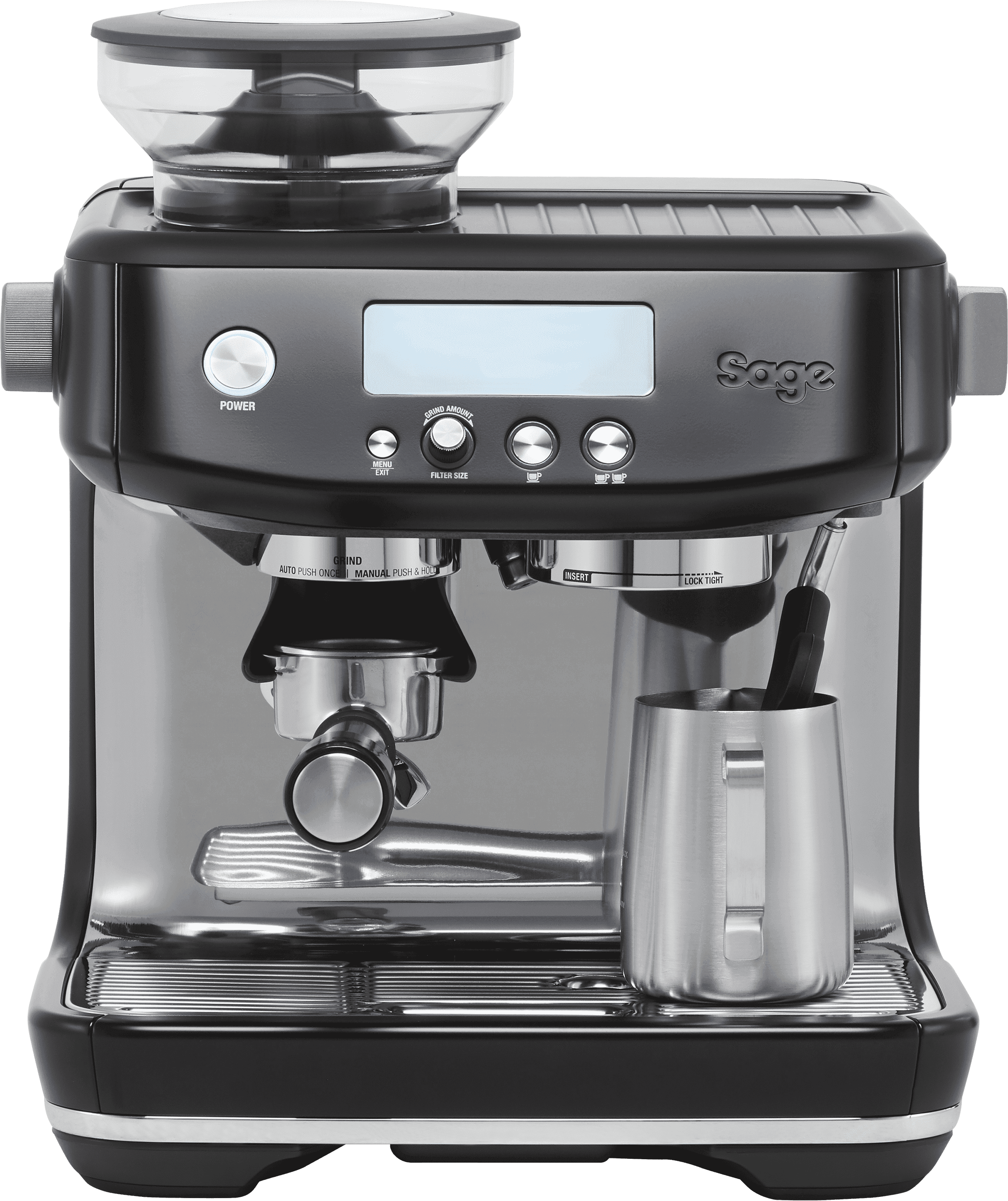 Sage The Barista Pro Espresso Machine - Integrated Grinder - Black