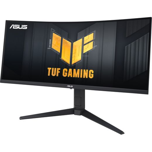 ASUS TUF Gaming UltraWide Quad HD 34" 180Hz Monitor with AMD FreeSync - Black - Left perpsective  shot