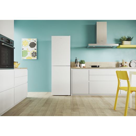 Candy Fridge Freezer - White - Fridge freezer in kitchen shot