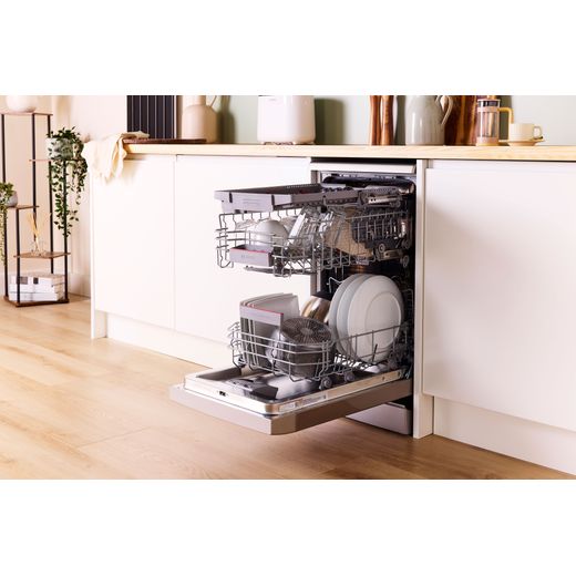 Bosch Series 4 Slimline Dishwasher - Silver Inox - Dishwasher in kitchen shot