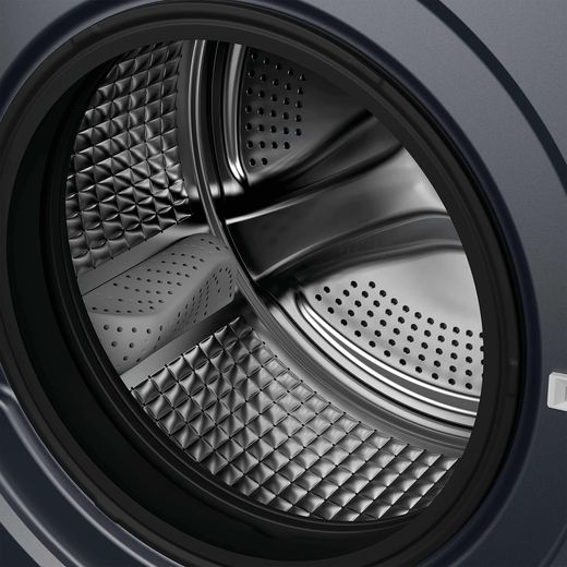 Haier Series 8 HWB100B14858GUUK Integrated 10kg Washing Machine with 1400 rpm - Graphite - Close up drum shot