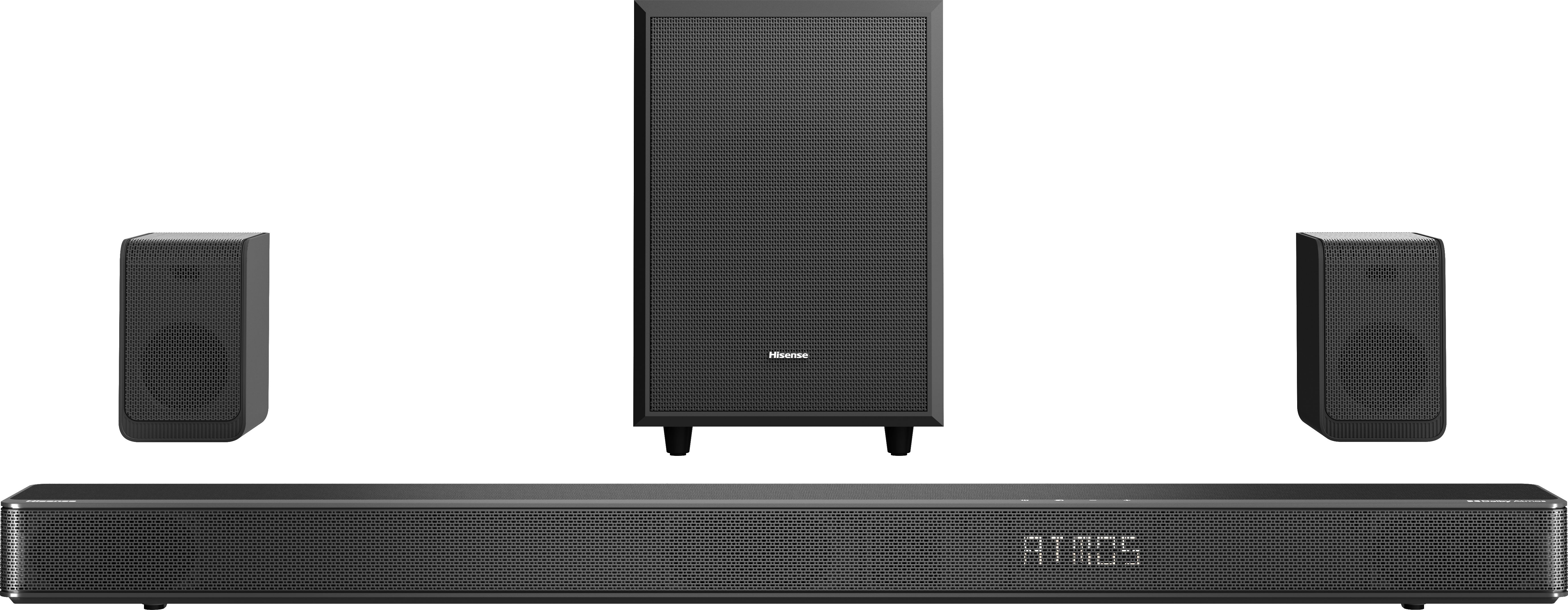 Hisense AX5125H 5.1.2 Channel Soundbar with Wireless Subwoofer - Black