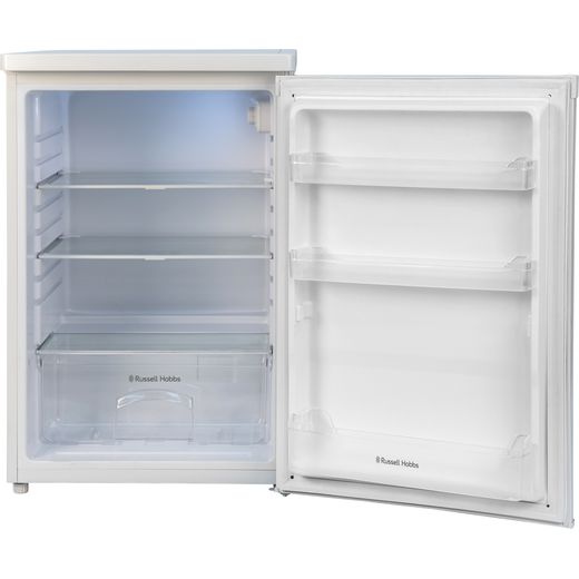 Russell Hobbs RH85UCLF552E1W Fridge - White - Front with door open shot