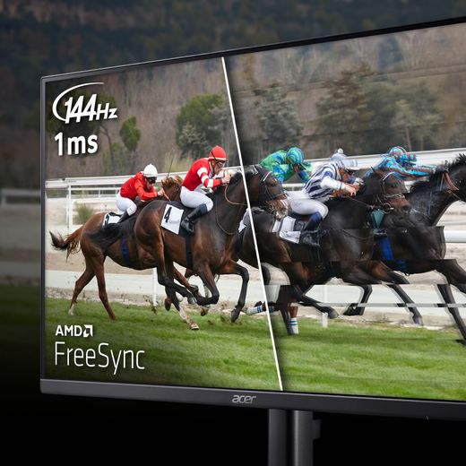 Acer 27" Full HD 144Hz Monitor with FreeSync™ - Black - annotation - free sync shot