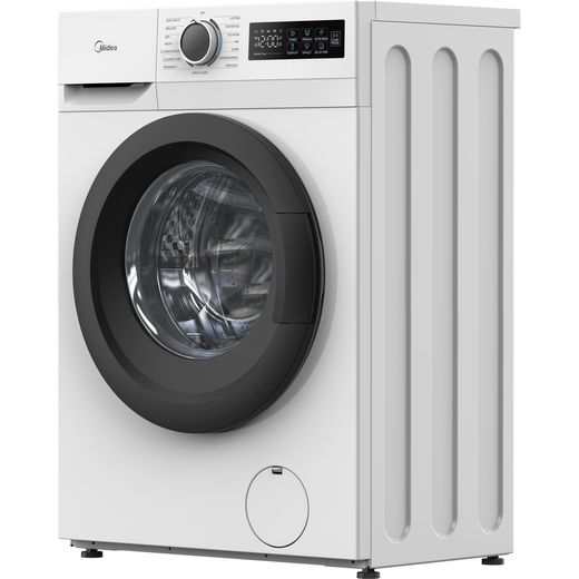 Midea MF110W80BA10/W-UK 8kg Washing Machine with 1351 rpm - White - left perpsective  shot
