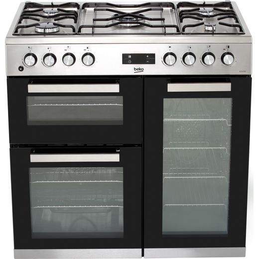 Beko KDVF90X 90cm Dual Fuel Range Cooker - Stainless Steel