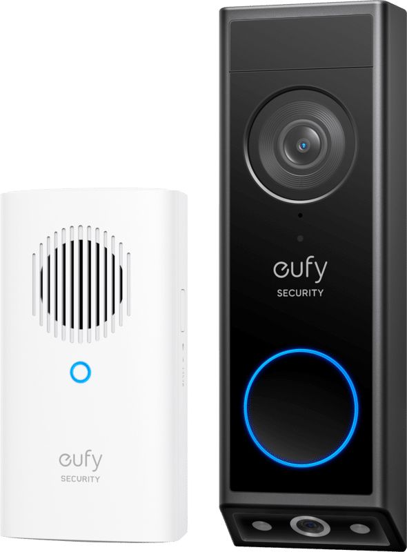 Eufy Video Doorbell E340 With Chime 1080p Home Security Camera - Black, Black
