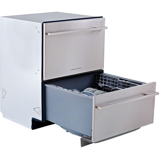 Fisher & Paykel Double DishDrawer™ DD60DDFHX9 Semi Integrated Standard Dishwasher - Stainless Steel Control Panel with Fixed Door Fixing Kit