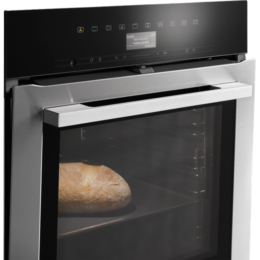 Miele ContourLine Electric Single Oven - Clean Steel
