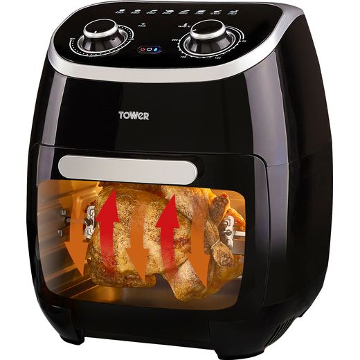 Tower Vortx 5-in-1 with Rotisserie T17038 Air Fryer - Black