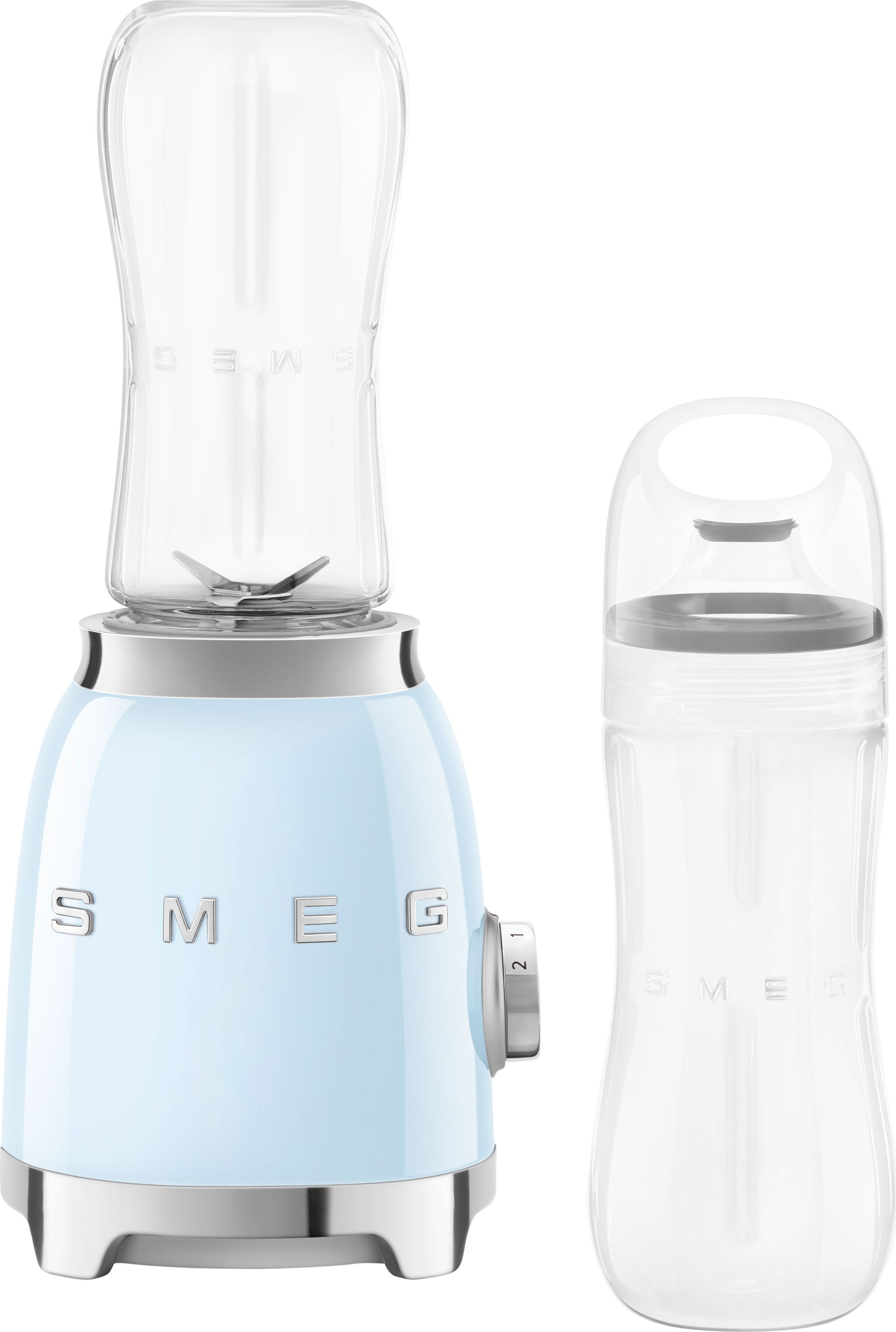Image of Smeg 50's Retro PBF01PBUK Blender & Smoothie Maker - Pastel Blue, Blue