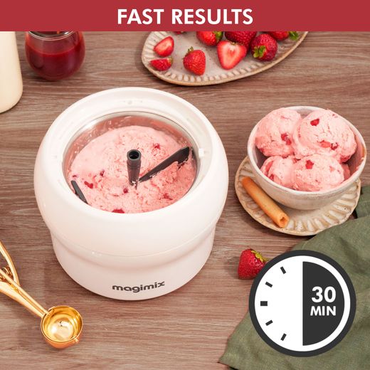 Magimix 11047 Ice Cream Maker White - Annotation - fast results shot