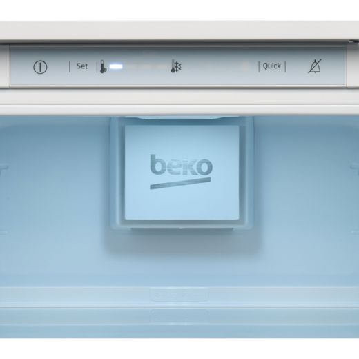 Beko HarvestFresh™ BCFD4V73 178cm High 70/30 Integrated Frost Free Fridge Freezer with Sliding Door Fixing Kit - White - Control panel shot